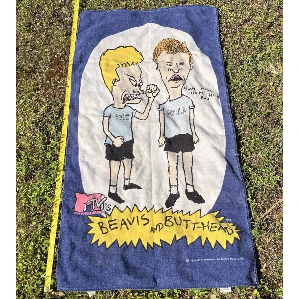 MTV Beavis & Butthead Vintage 1993 Beach Towel 28